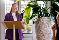 Close up ceremoniespreker Judith Konings